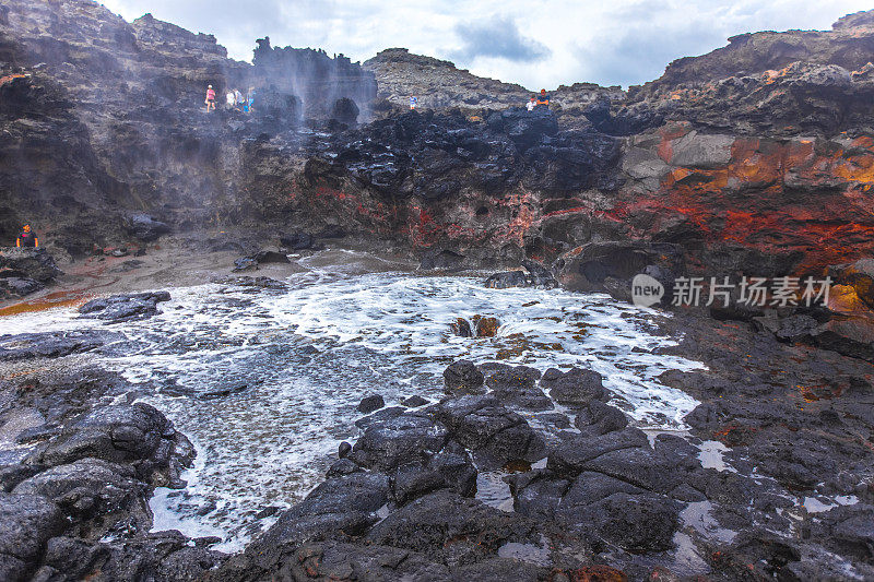 Nakalele Blowhole在夏威夷毛伊岛